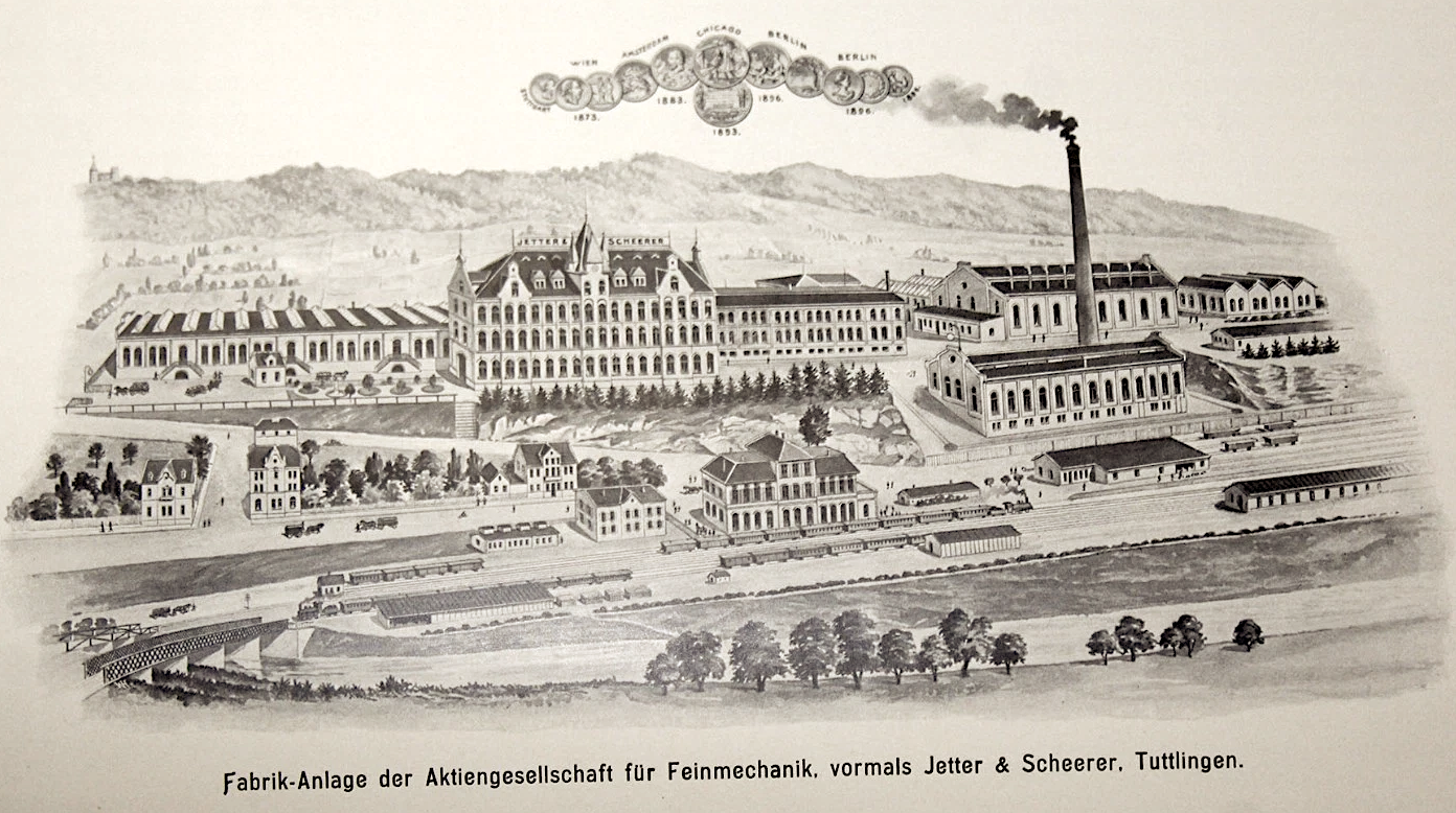 Jetter und Scheerer Fabric in 1904, Tuttlingen, Germany