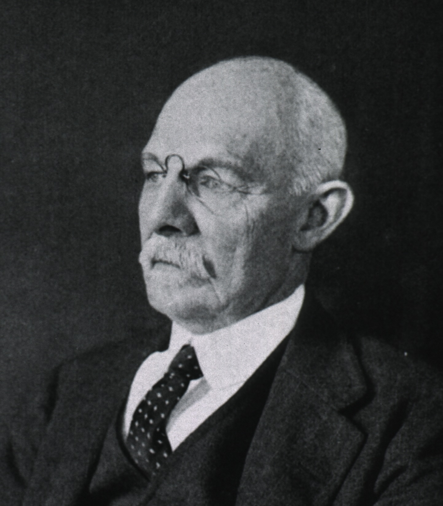 William Steward Halsted, American surgeon. Photo of 1922 made by John H. Stocksdale. Fragment of the image from the History of Medicine (IHM) Digital Collection