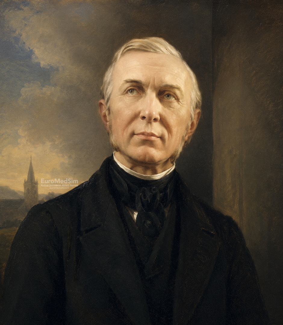 Theodor Fliedner (1800–1864) was a German Protestant pastor, social reformer, and founder of the first nursing school. Florence Nightingale received inspiration for her ideas there. Source: EuroMedSim