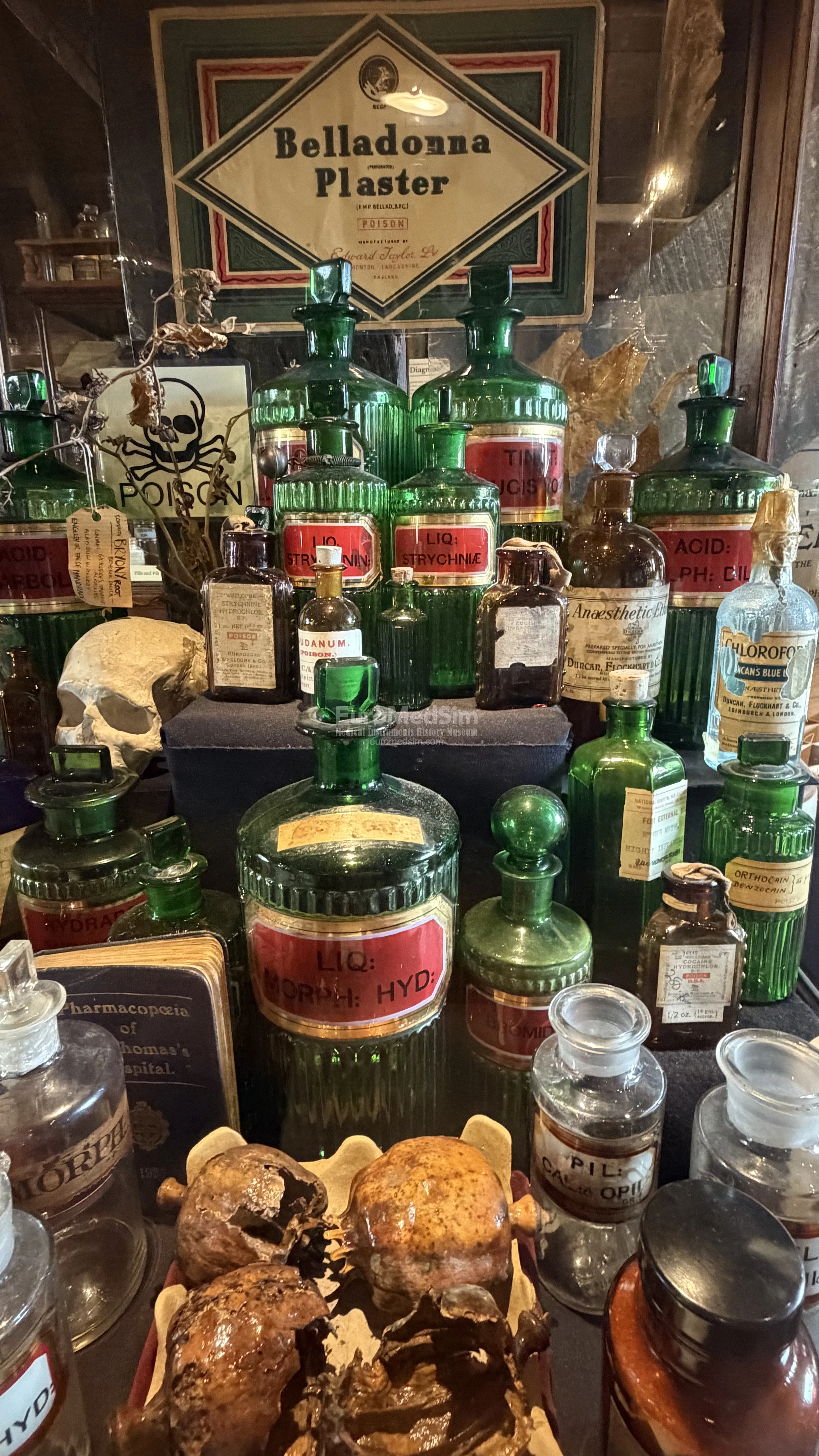 Some effective historical medicines' in the collection. The Old Operating Theatre Museum and Herb Garret in London