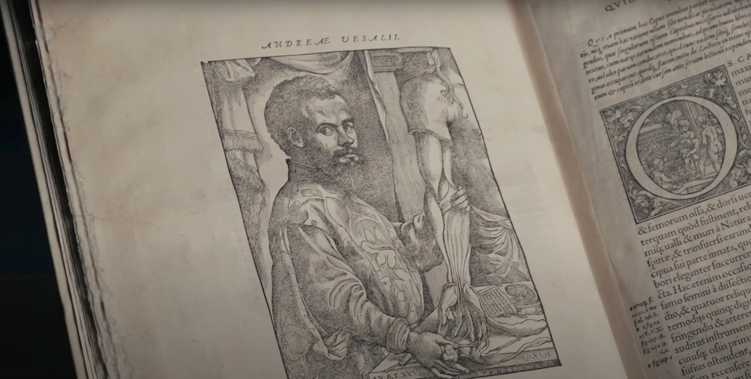 Vesalius personally annotated edition of De humani corporis fabrica. Credit: Christie's