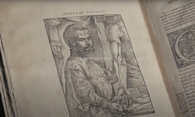 Vesalius personally annotated edition of De humani corporis fabrica. Credit: Christie's