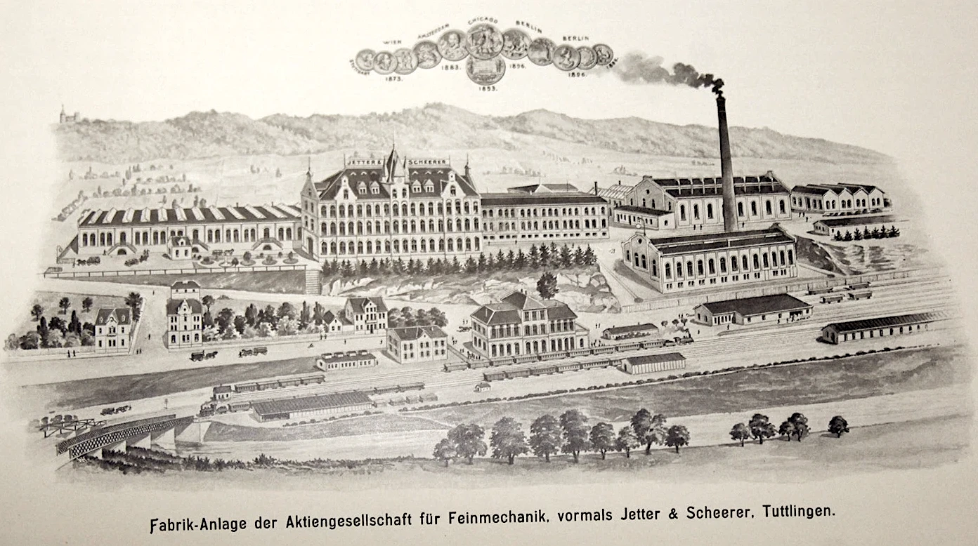 Jetter und Scheerer Fabric in 1904, Tuttlingen, Germany