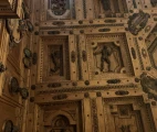 Carved wooden ceiling