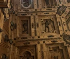Carved wooden ceiling