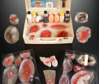 Set of wounds Practoplast ca. 1960-1985, by Laerdal, Stavanger, Norway. Collection of the Science Museum, London