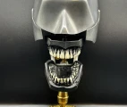 Columbia Dentoform's Phantom dental simulator, front view, placed on a brass rod on a stand. Photo: Maxim Gorshkov