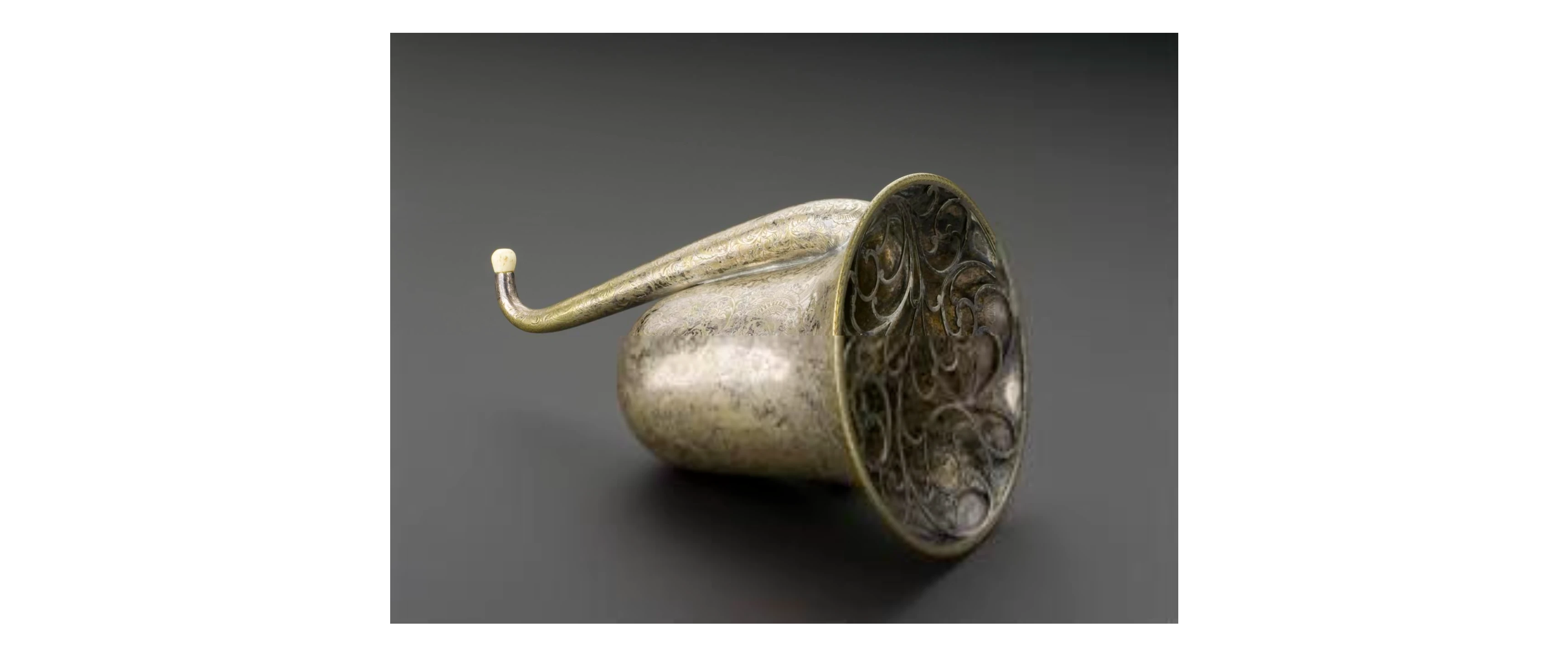 Ear Trumpet Hearing Aid, type 'London Dome', ca. 22 cm height. Made by F.C.Rein and Son, ca. 1880. Science Museum, London, UK