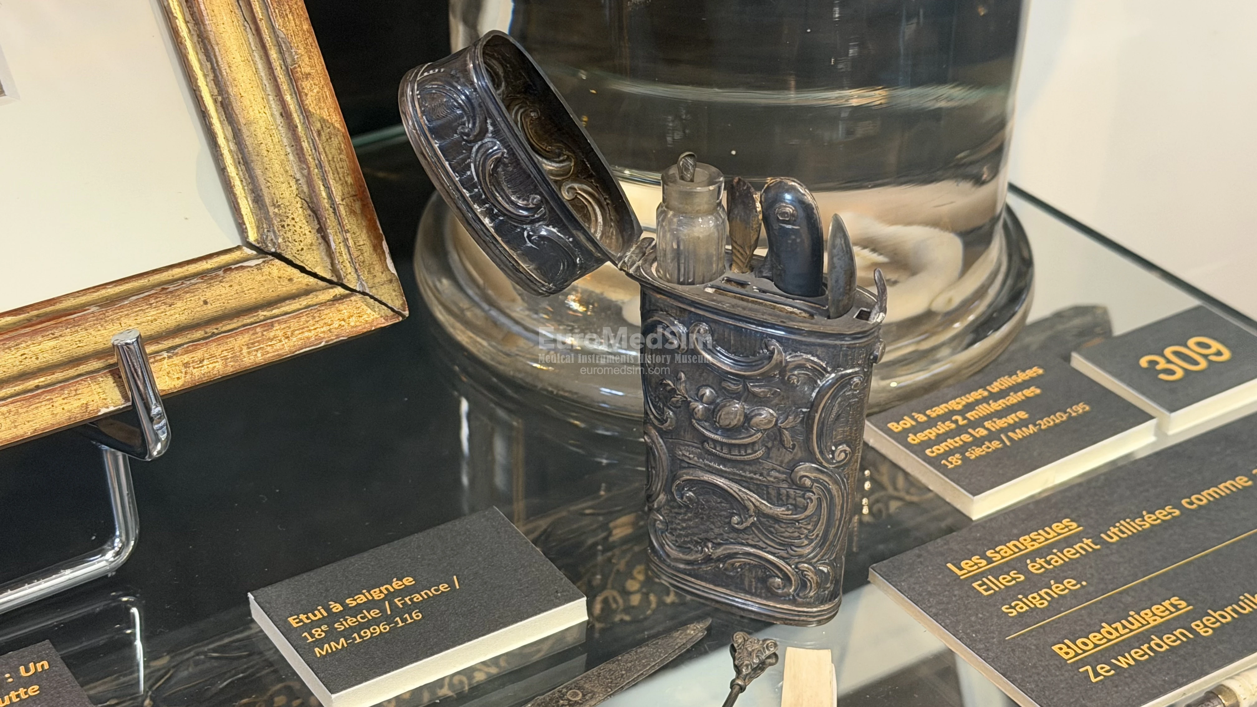 A pocket box with minor surgical instruments. The Museum of Medicine