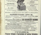 Advertisement of the electrical instruments and pocket inhaler. The Quarterly Epitome, 1881