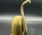 Brass Trumpet Hearing Aid. Style London Dome (Swan shape) England, c. 1880