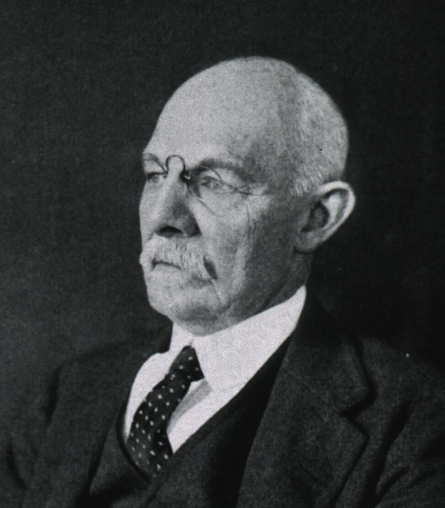 William Steward Halsted, American surgeon. Photo of 1922 made by John H. Stocksdale. Fragment of the image from the History of Medicine (IHM) Digital Collection