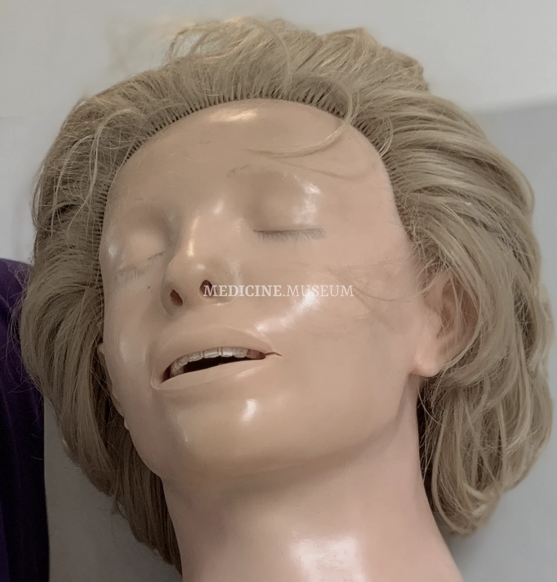 Face of the Anatomic Anne manikin by Laerdal