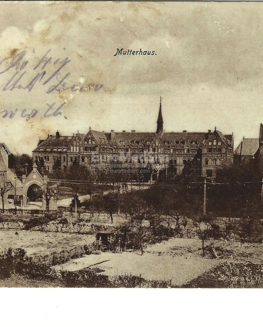 Weisenhaus, Mutterhaus and Krankenhaus of the Diaconate in Kaiserswerth a. Rh. (Diakonissie). Germany, 1917