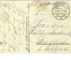 Verso of the Postcard. Weisenhaus, Mutterhaus and Krankenhaus of the Diaconate in Kaiserswerth a. Rh. (Diakonissie). Germany, 1917