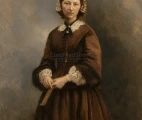 Florence Nightingale color AI-image based on the photographic portrait attributed to Goodman of Derby (active 1860s). Source: EuroMedSim