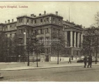 St. George’s Hospital in London. Postcard sent on April 2, 1908