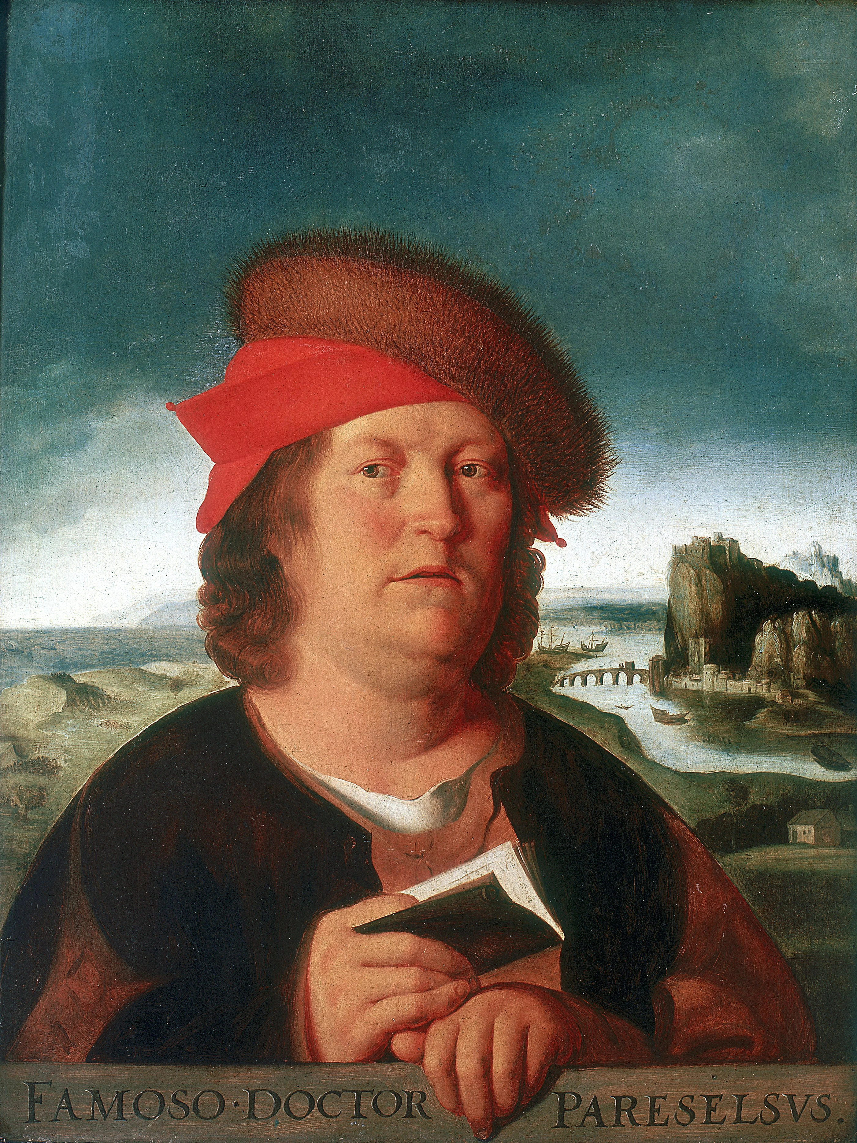 Paracelsus. The 17th cent. copy of the lost original portrait by Quentin Matsys, Flemish painter (1466–1530). Louvre, Paris. Source: wikipedia