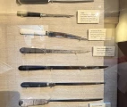 Set of amputation knives at the Old Operating Theatre Museum and Herb Garret in London