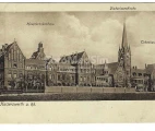 Kaiserswerth a. Rh. Hauptkrankenhaus, Diakonissenkirche, Tabeahaus, postcard cancelled 1916