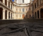 Sant'Ivo alla Sapienza church at the former University La Sapienza courtyard