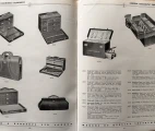 The Catalogue of Allen & Hanburys Ltd. London, 1953: SURGICAL INSTRUMENTS - OPERATION TABLES - STERILIZERS - HOSPITAL EQUIPMENT. Layout with cases for medical sets