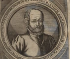 Georg Bartisch, portrait from his book "Augendienst (Eye Service)". The second and the last edition of Ophthalmodouleia, 1686