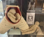 La «machine» of Madame du Coudray (1714–1789), a Parisian midwife, who created a phantom for teaching obstetrics. The only surviving example of the “Machine” (1778) is on display at the Flaubert and History of Medicine Museum in Rouen.