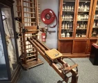 Musculation Machine (London, late 19th cent.). Dudley Allen Sargent (1849-1924), a doctor graduated from Yale in 1878, founder of Sargent School of Physical Training, invented machines with weights, pulleys and levers. The Museum of Medicine, Brussels