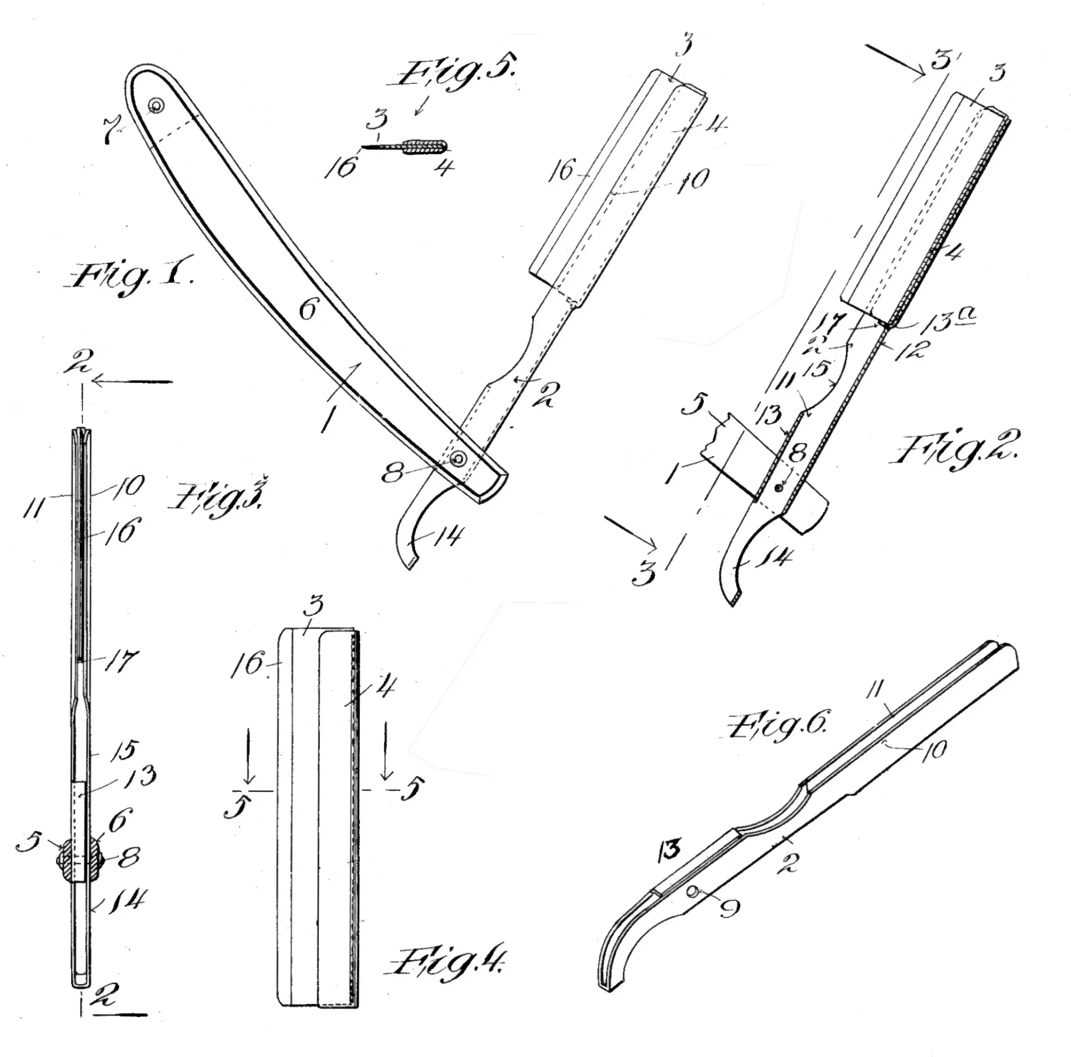 Patent Razor by Edward Weck and Sons